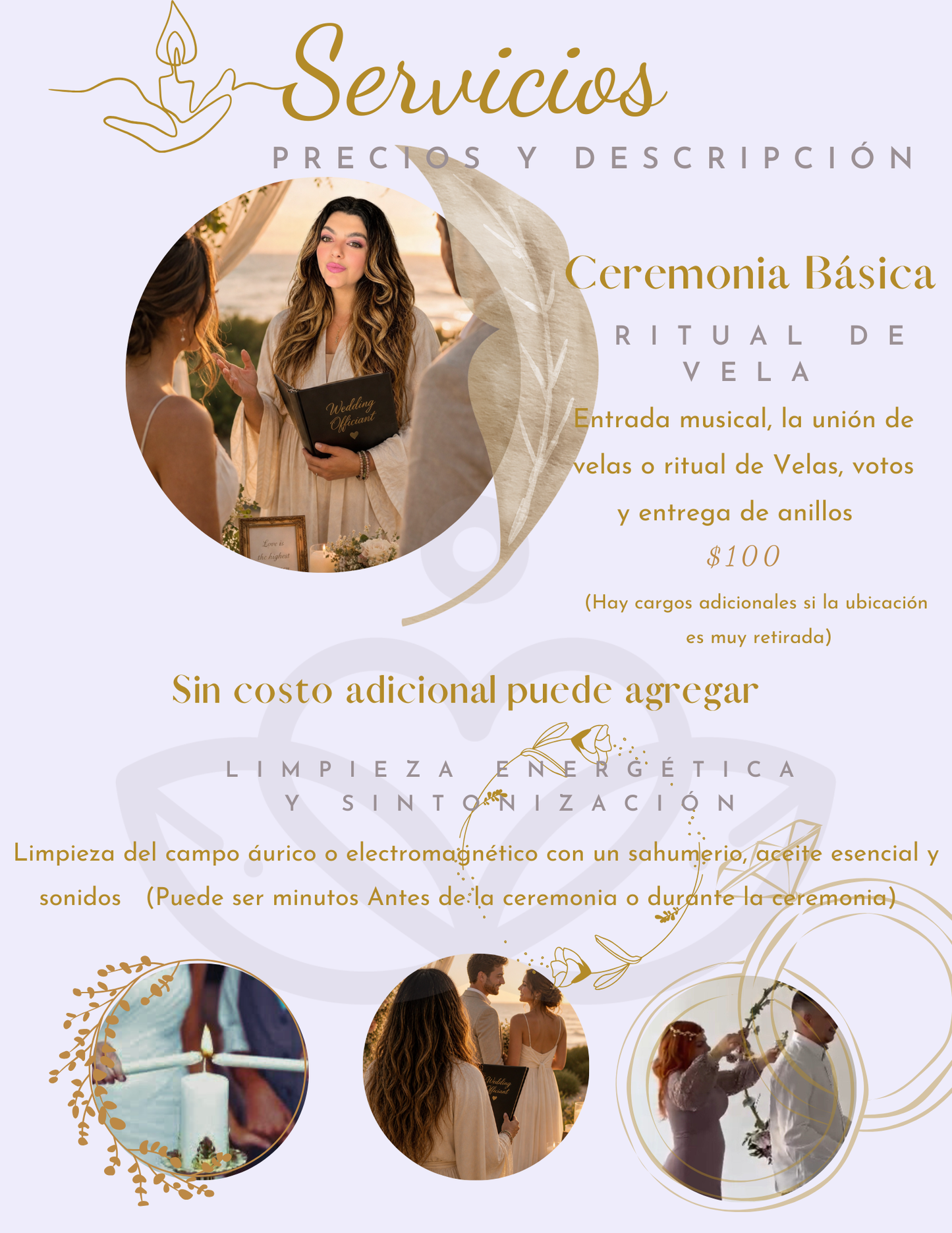 Ceremonia de Boda (Legal y Renovación de votos)